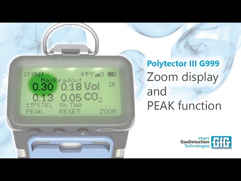 Polytector III G999 - Zoom display and PEAK function