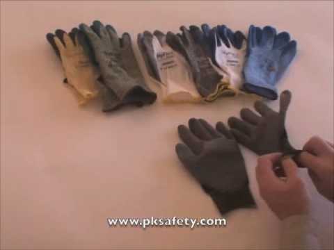 Palm Coated Work Gloves: Ansell Hyflex 11-600