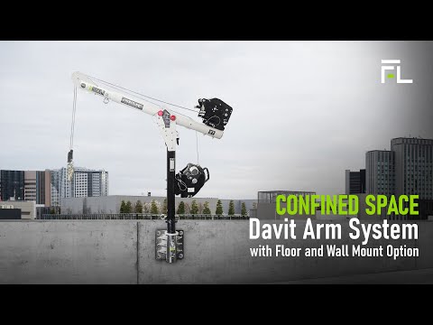 Frontline Confined Space MEGA Davit Arm System w/Floor Mount