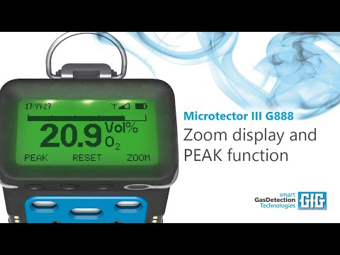 Microtector III G888 - Zoom display and PEAK function