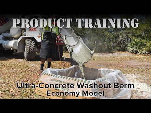 UltraTech Product Training - Ultra-Concrete Washout Berm, Economy Model