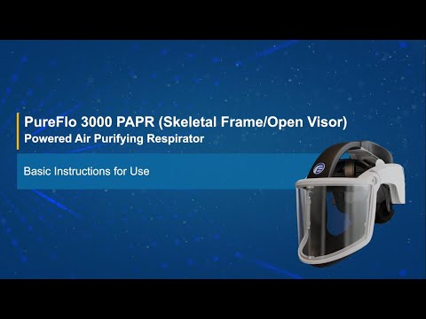 PureFlo 3000 PAPR Open Frame  w/Tychem Hood PF3000-F6NA-03