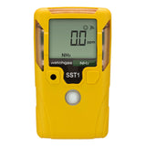 The WatchGas SST1 Serviceable NH3 Gas Detector SST1-A is a yellow handheld device featuring a digital display showing “0.0 ppm” and “NH3.” With a single-button interface and clear labeling of “WatchGas” and “SST1,” this detector is ideal for continuous ammonia (NH3) monitoring to help ensure compliance with OSHA exposure limits.
