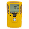A yellow WatchGas SST1E Serviceable H2S Gas Detector (MINI) SST1E-H, a handheld device by WatchGas, displays "0.0 ppm" on its screen; buttons and labels are visible on the front, providing continuous monitoring and featuring replaceable sensors for reliable performance.