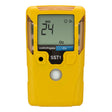 The WatchGas SST1 2 Year O2 Gas Detector SST1-O-24 is a yellow handheld oxygen depletion monitor from WatchGas, featuring a digital screen that displays “24” and “O2,” buttons below the screen, and the “watchgas SST1” label on the front. This reliable confined space gas alarm is ideal for monitoring oxygen levels in hazardous environments.