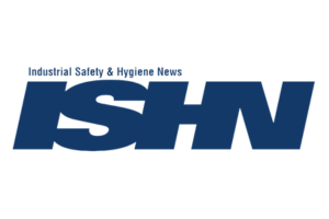 Logo of Industrial Safety & Hygiene News (ISHN) featuring bold, dark blue letters "ISHN" with the full name in smaller font above. The background is plain white.