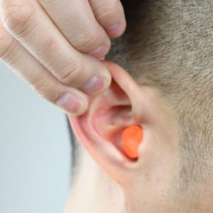The ear plug must be inside the ear canal to work effectively