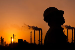 Oil refinery worker 