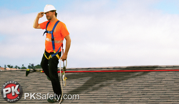 Be OSHA compliant with the safe and affordable roofer fall safety system from PK Safety